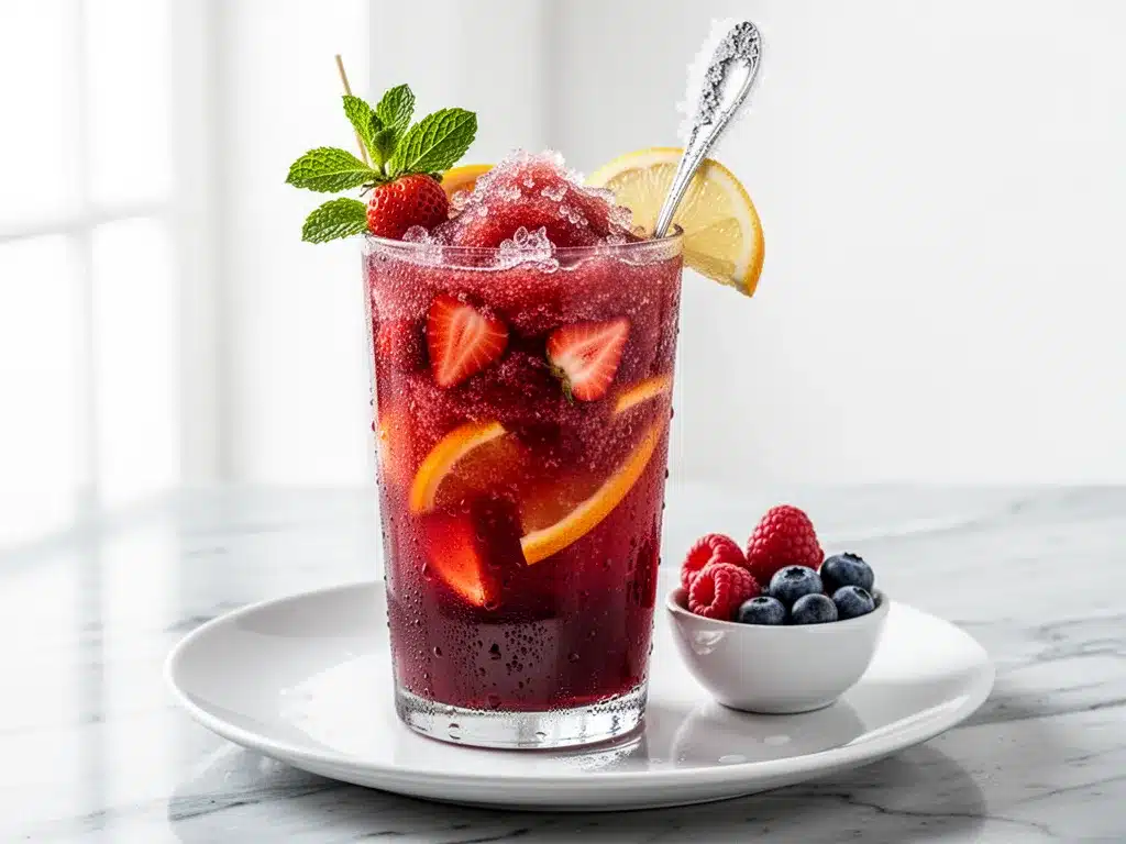 Frozen Labor Day Sangria Slushies: Best Summer Party Recipe 4 Frozen Labor Day Sangria Slushies preparation steps