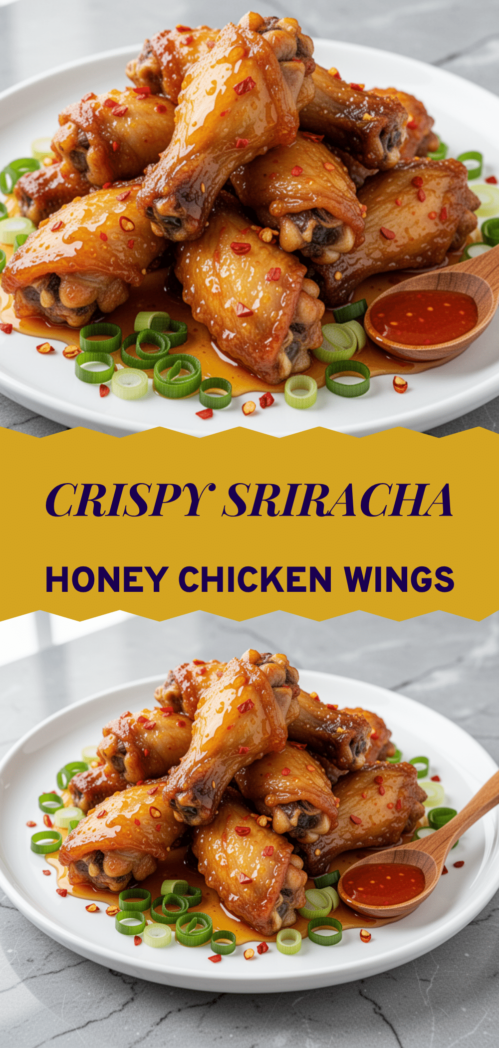 Game Day Sriracha Honey Chicken Wings: 3-Ingredient Easy Recipe 5 Game Day Sriracha Honey Chicken Wings recipe