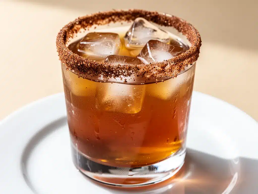 Bourbon Apple Cider Cocktail: 5-Min Cinnamon Rim 4 bourbon apple cider cocktail preparation steps