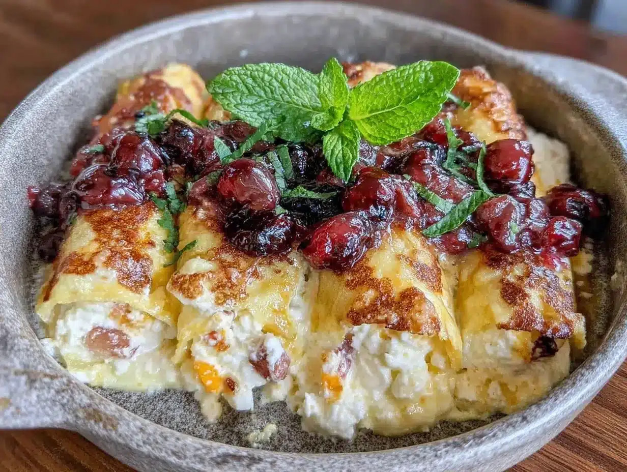 Budget-Friendly Cheese Blintz Casserole for One: Cheap, Easy Meal 4 Budget-Friendly Cheese Blintz Casserole for One preparation steps