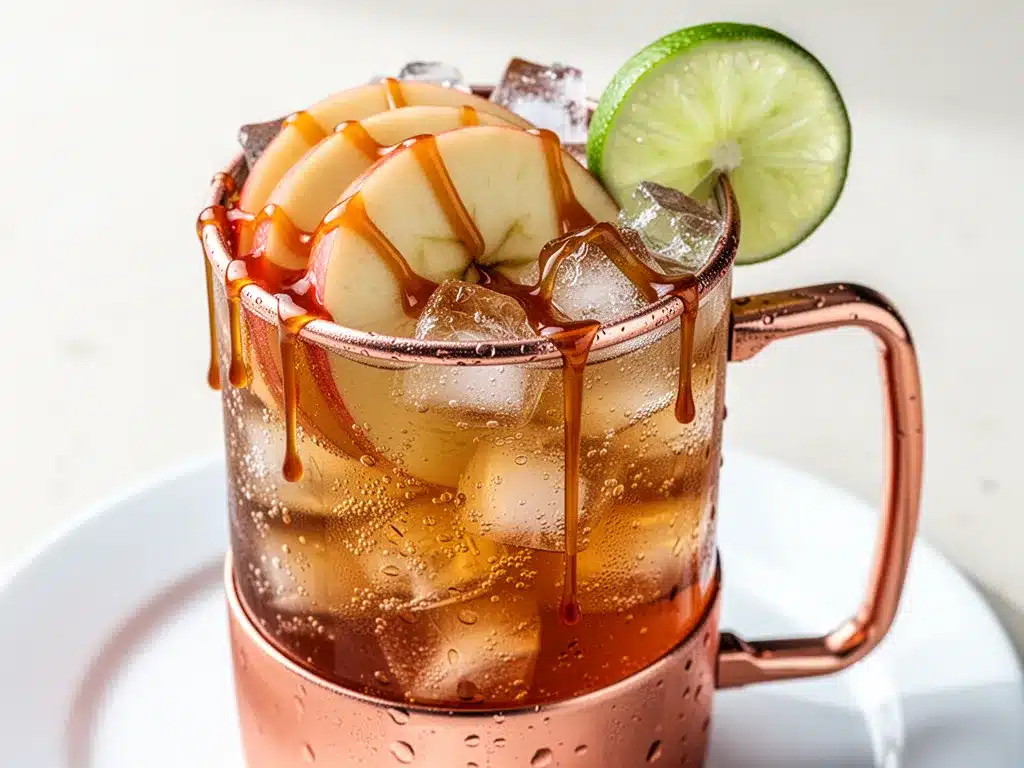 Caramel Apple Moscow Mule: 1 Easy Fall Cocktail 4 Caramel Apple Moscow Mule preparation steps