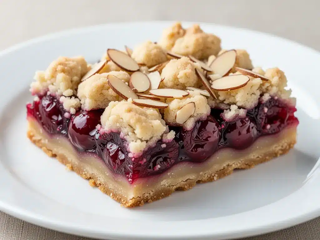 Cherry Almond Crumb Bars: Easy Dessert Bars 4 Cherry Almond Crumb Bars preparation steps