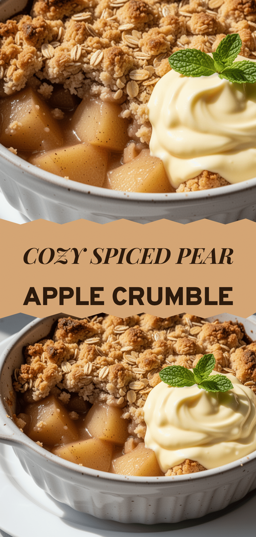 Cozy Spiced Pear Apple Crumble: Easy Autumn Dessert 5 Cozy Spiced Pear Apple Crumble recipe