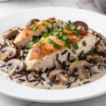 creamy chicken and wild rice casserole - featured image