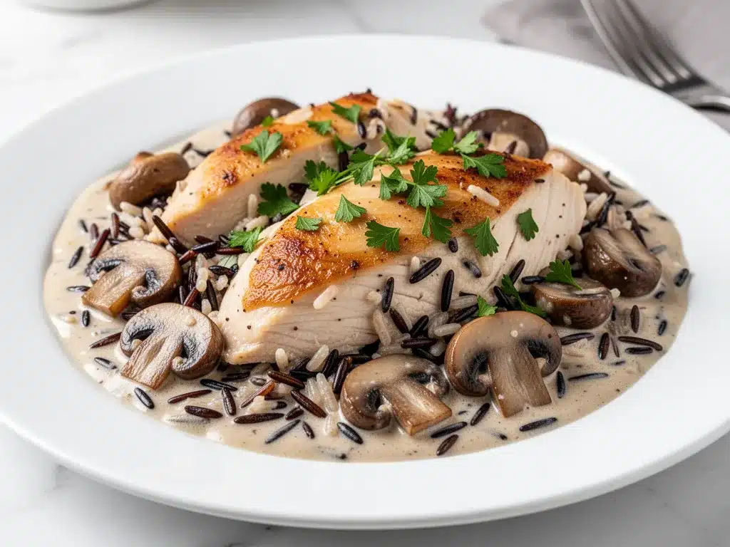 Creamy Chicken and Wild Rice Casserole: Easy 1-Pot Dinner 4 creamy chicken and wild rice casserole preparation steps