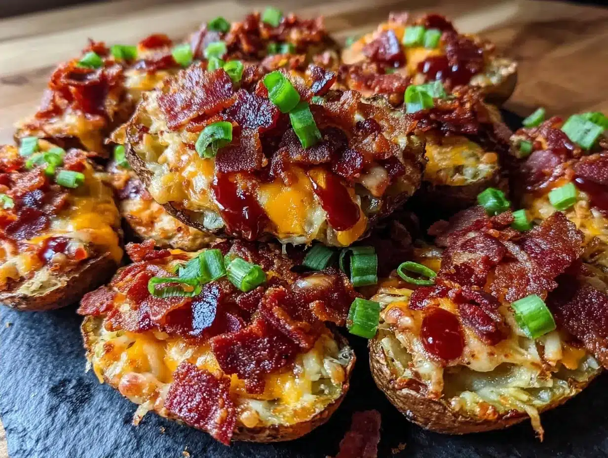 Crispy Game Day Potato Skins: The One Trick for Bacon 4 crispy game day potato skins with bacon preparation steps
