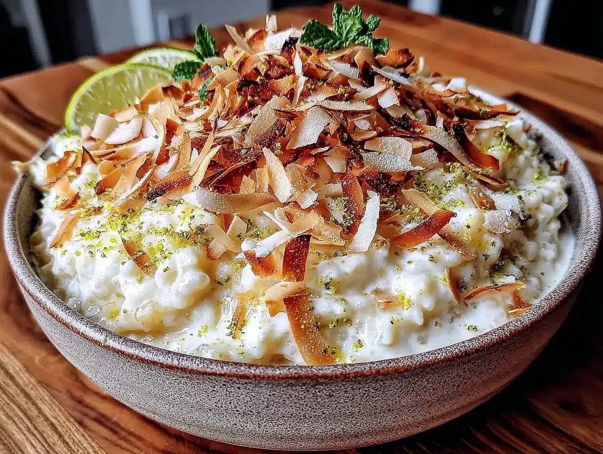 Dairy-Free Coconut Lime Rice Pudding: 3 Easy Steps 4 Dairy-Free Coconut Lime Rice Pudding preparation steps
