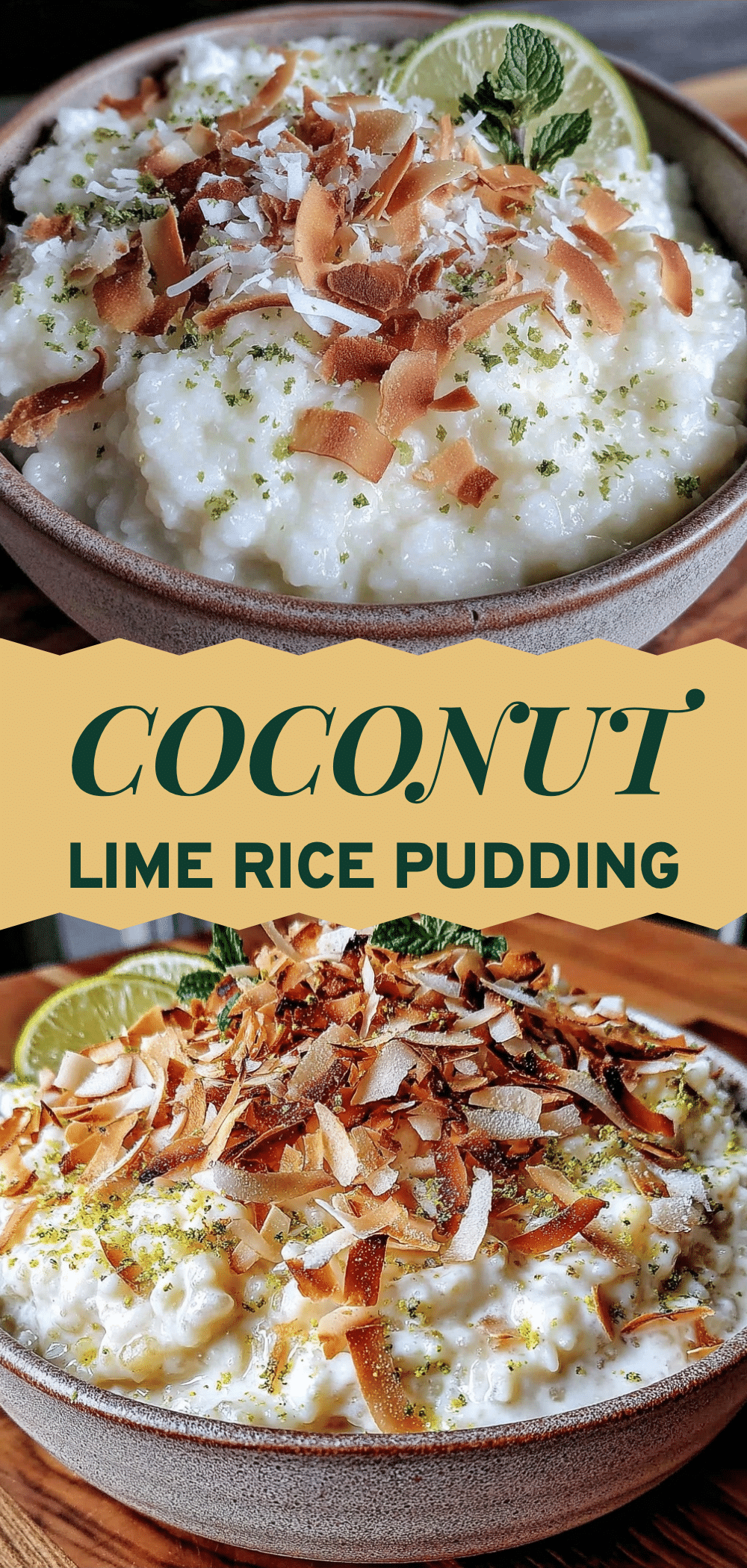 Dairy-Free Coconut Lime Rice Pudding: 3 Easy Steps 5 Dairy-Free Coconut Lime Rice Pudding recipe