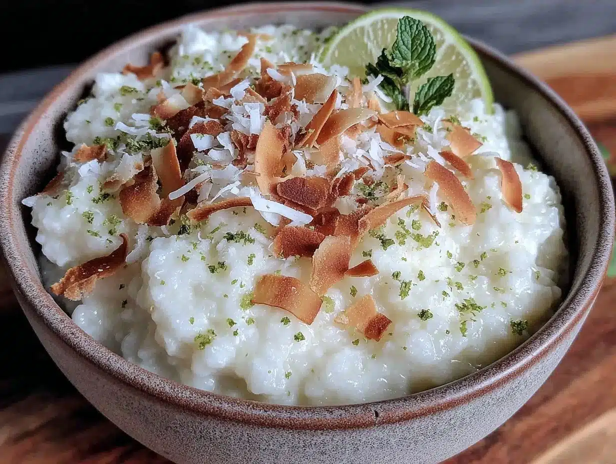 Home 6 Dairy-Free Coconut Lime Rice Pudding - featured image