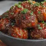 Easy Honey BBQ Meatballs - featured image