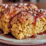 easy pumpkin scones with maple glaze - featured image