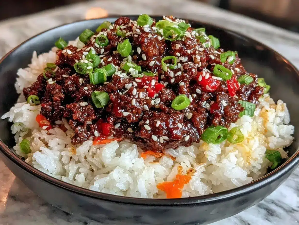 Easy Sticky Korean Ground Beef Bowls: Your Gentle Comfort Food 4 easy sticky korean ground beef bowls preparation steps