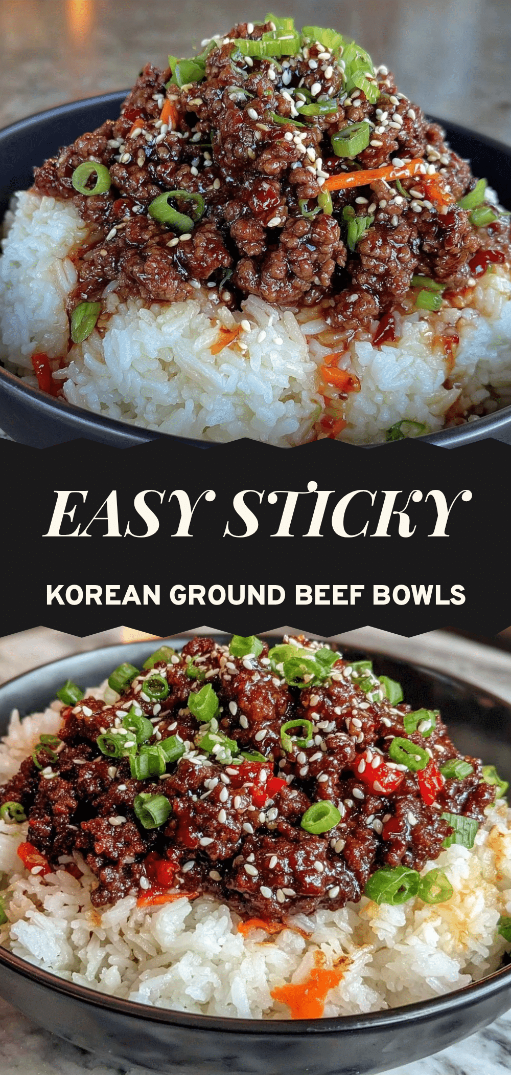 Easy Sticky Korean Ground Beef Bowls: Your Gentle Comfort Food 5 easy sticky korean ground beef bowls recipe