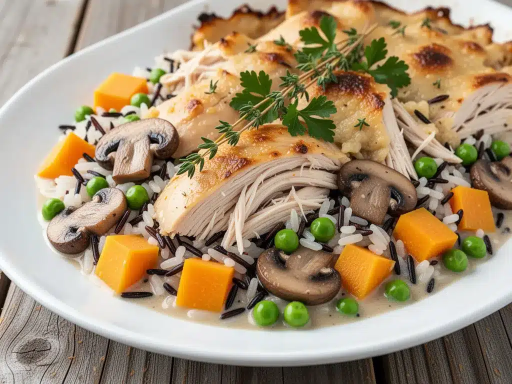 Fall Harvest Chicken Wild Rice Casserole: Best Cozy Dinner 4 Fall Harvest Chicken Wild Rice Casserole preparation steps