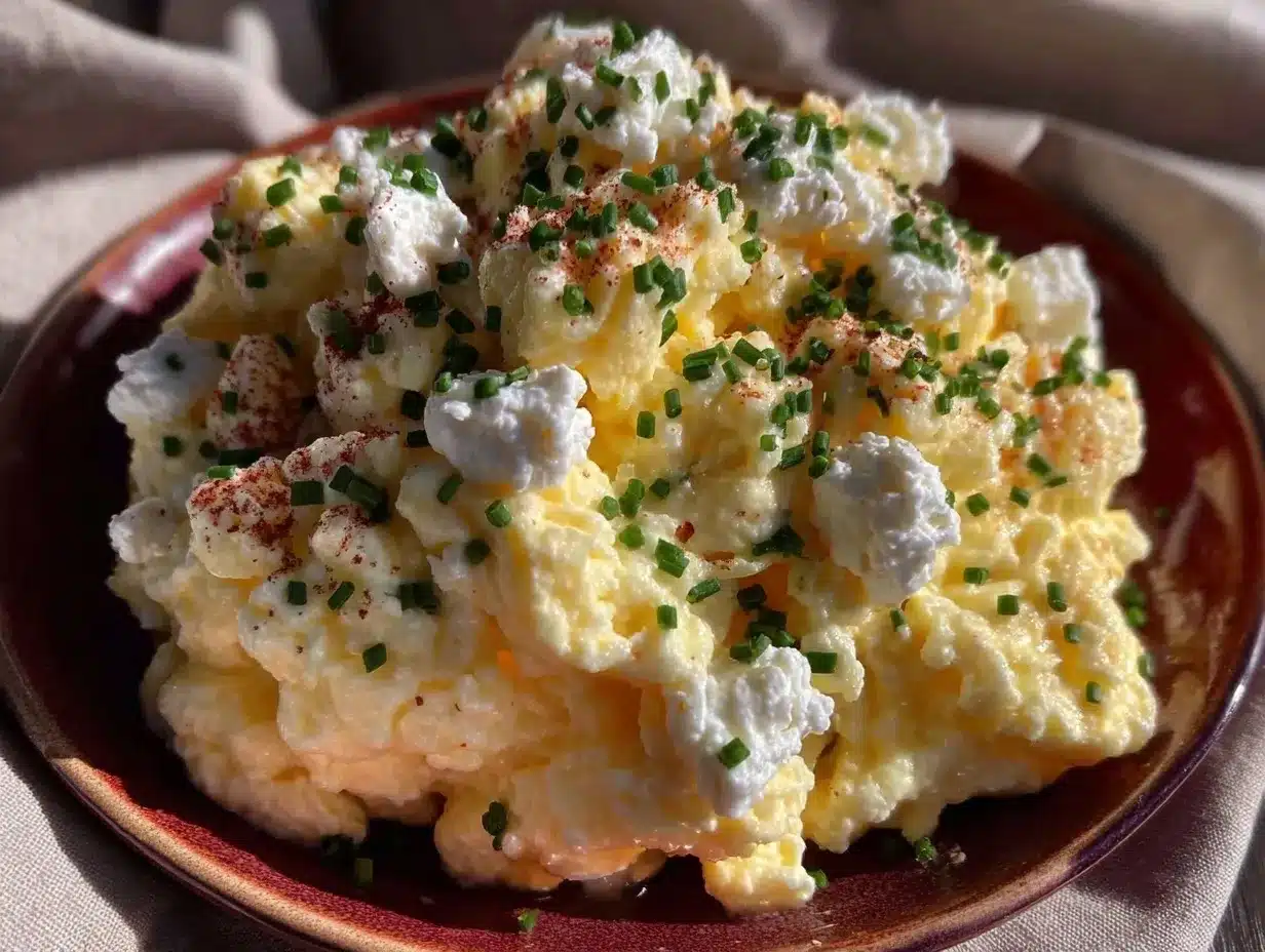 Fluffy Cottage Cheese Eggs: Budget 5-Min Meal 4 fluffy cottage cheese eggs preparation steps
