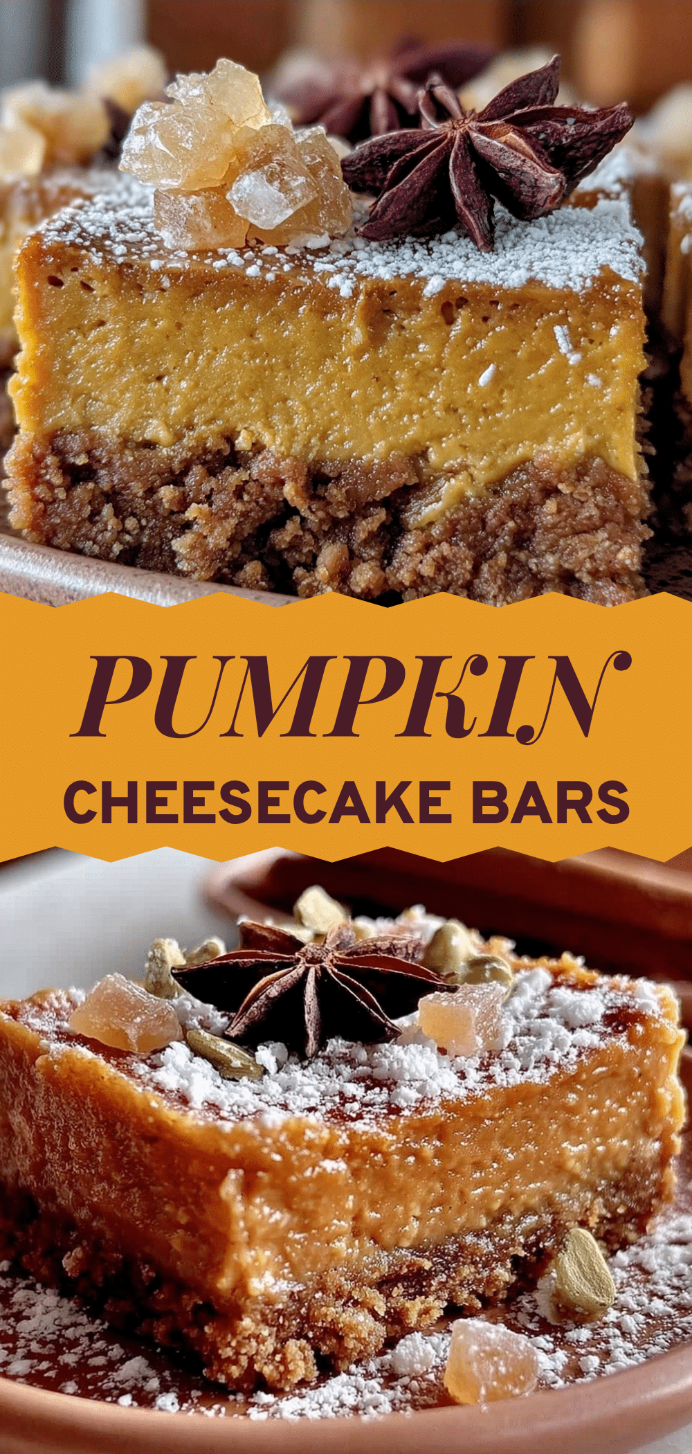 Grandma’s Fall Pumpkin Cheesecake Bars: Best Easy Gingersnap Crust 5 Grandmas Fall Pumpkin Cheesecake Bars recipe