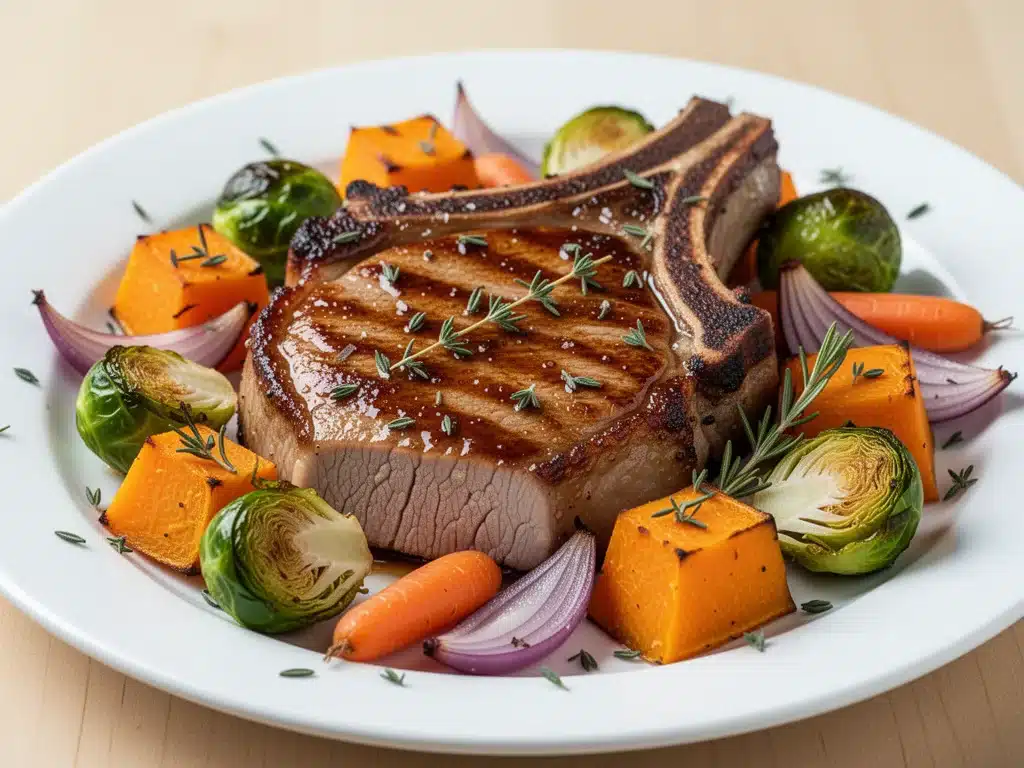maple glazed pork chops - featured image
