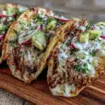 meal prep salsa verde chicken tacos - featured image