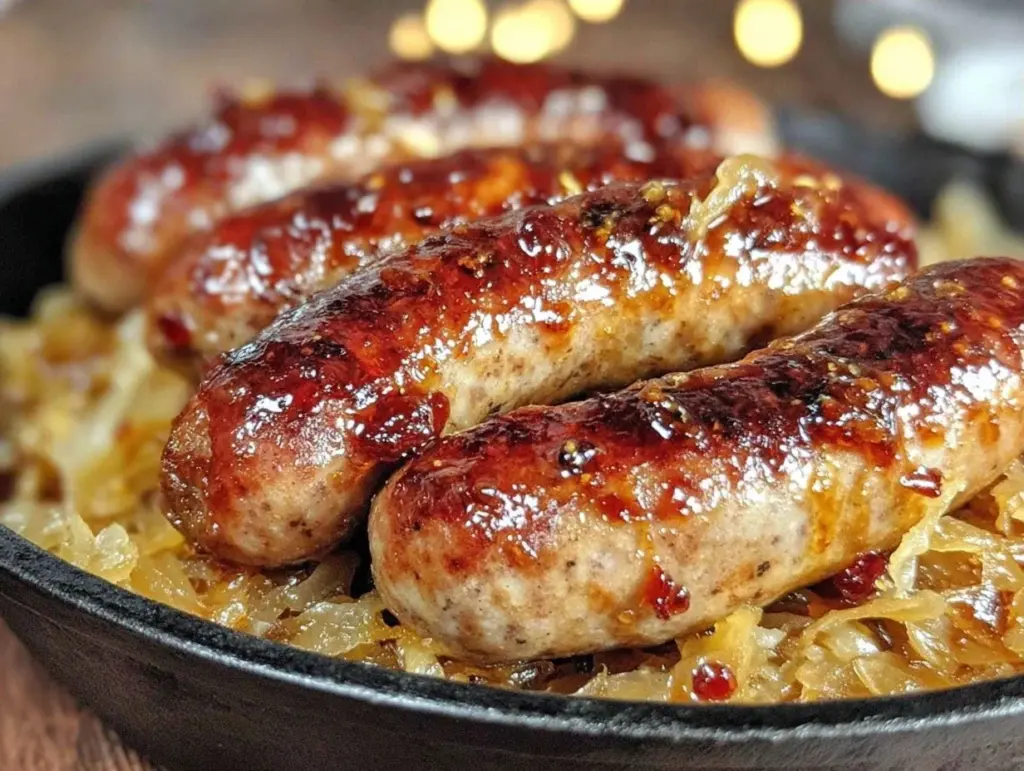 oktoberfest slow cooker beer brats - featured image