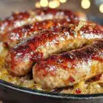 oktoberfest slow cooker beer brats - featured image
