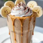 protein peanut butter banana smoothie - featured image