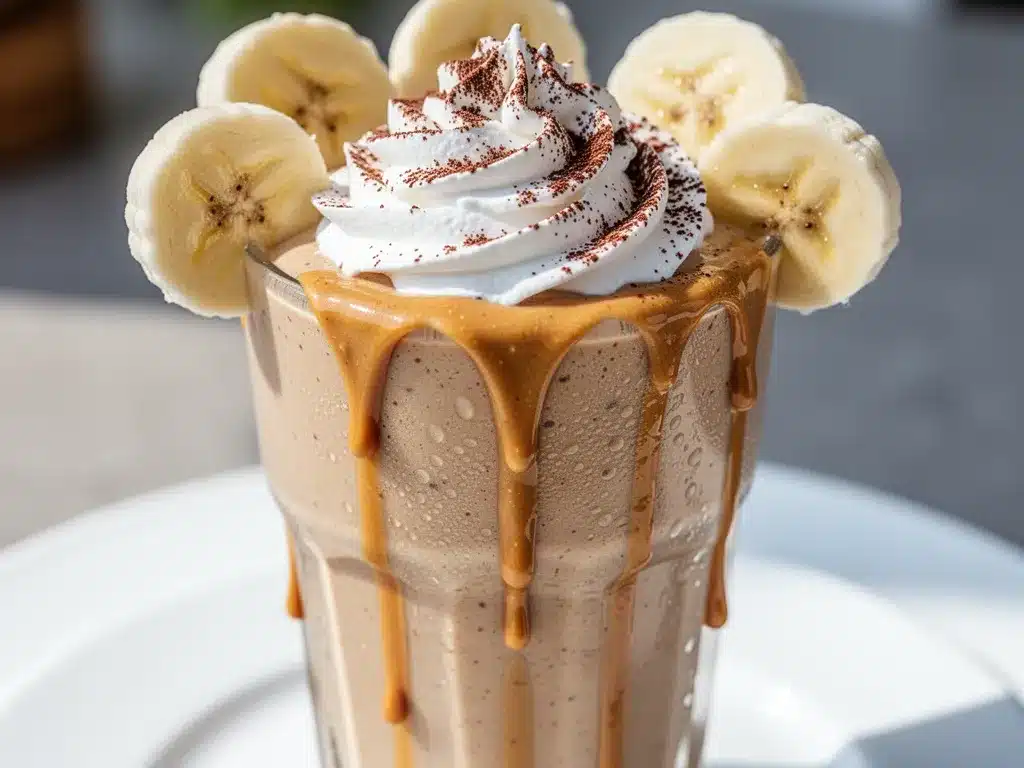 Protein Peanut Butter Banana Smoothie: 5-Ingredient High Protein Breakfast 4 protein peanut butter banana smoothie preparation steps