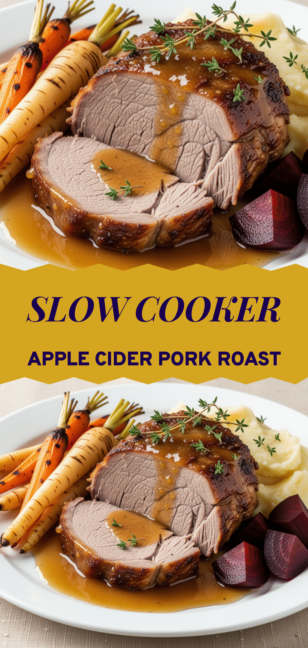 Slow Cooker Apple Cider Pork Roast: 5-Ingredient Easy Fall Dinner 5 slow cooker apple cider pork roast recipe
