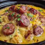 Small Batch Smoked Sausage Queso Dip for Two - featured image