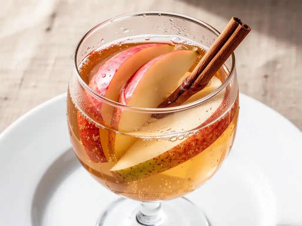 Spiced Pear and Apple Cider Mimosa: Easy Fall Brunch Drink 4 Spiced Pear and Apple Cider Mimosa preparation steps