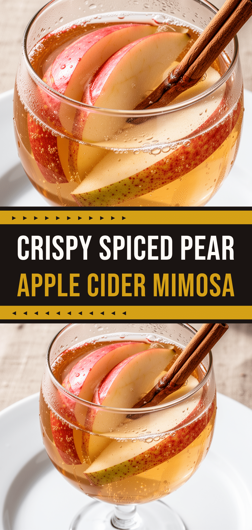 Spiced Pear and Apple Cider Mimosa: Easy Fall Brunch Drink 5 Spiced Pear and Apple Cider Mimosa recipe