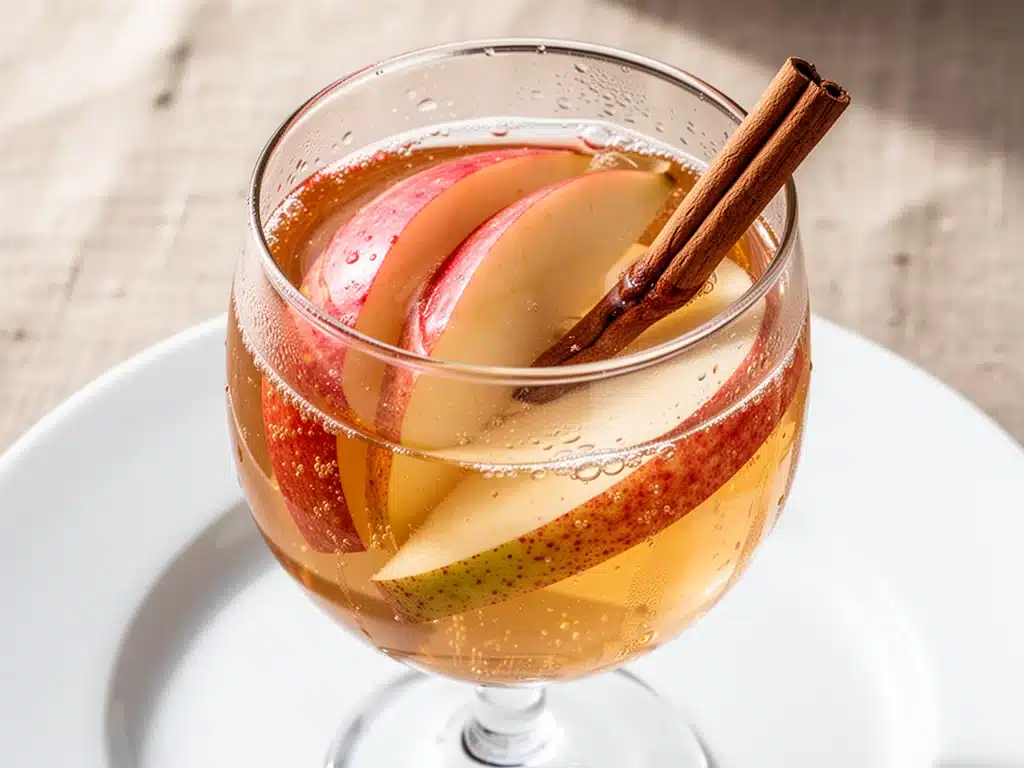 Spiced Pear and Apple Cider Mimosa - featured image
