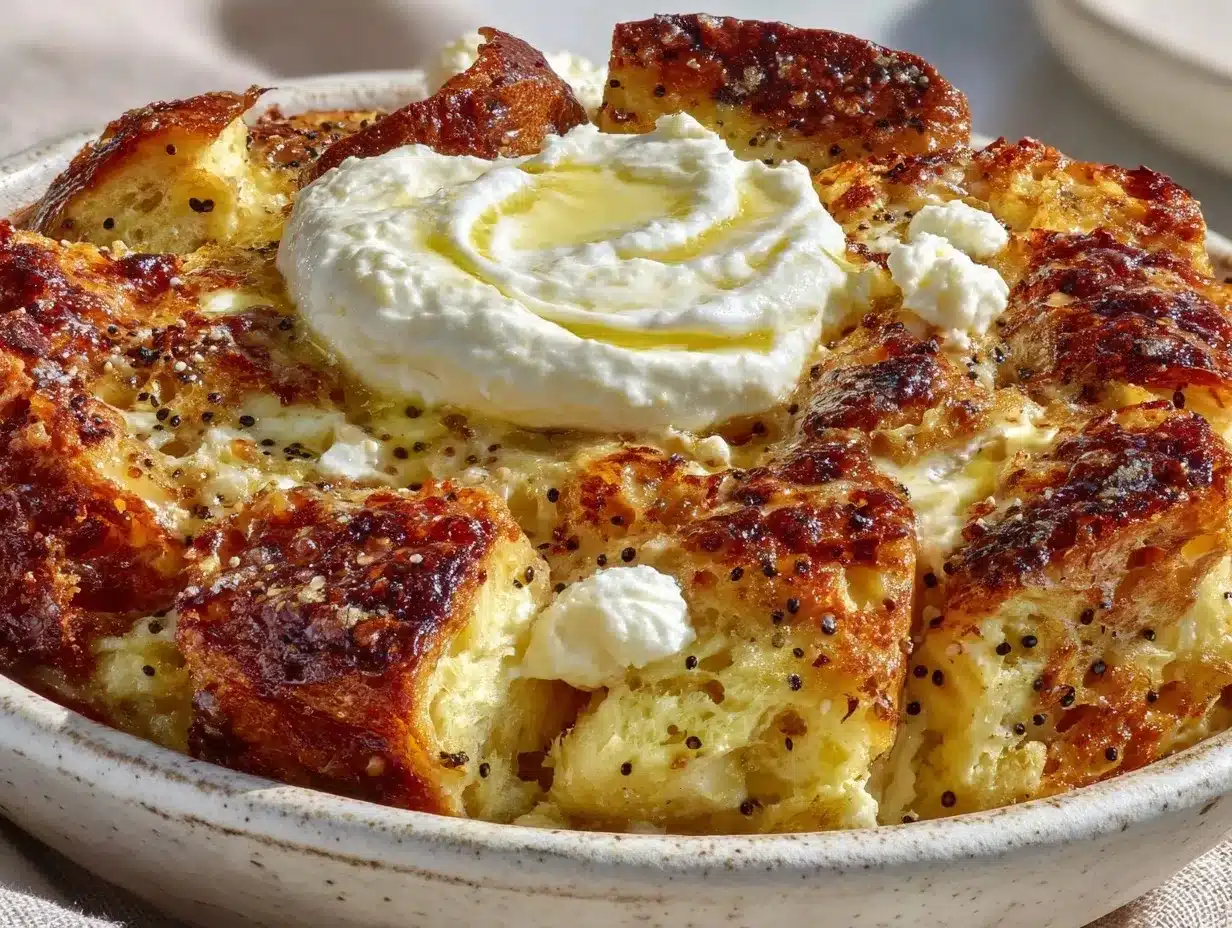 Yom Kippur Break Fast Strata: The Cream Cheese Trick 4 yom kippur break fast strata preparation steps