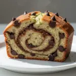zucchini chocolate chip bread with cinnamon swirl - featured image
