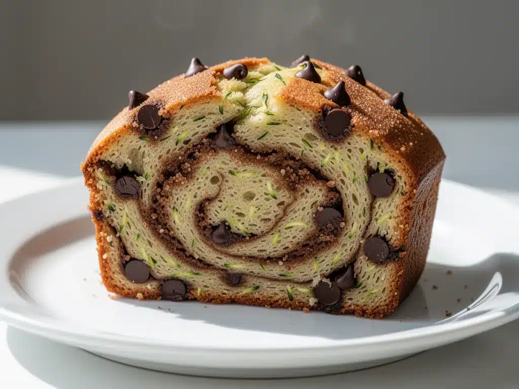 Zucchini Chocolate Chip Bread: 5-Ingredient Cinnamon Swirl Loaf 4 zucchini chocolate chip bread with cinnamon swirl preparation steps